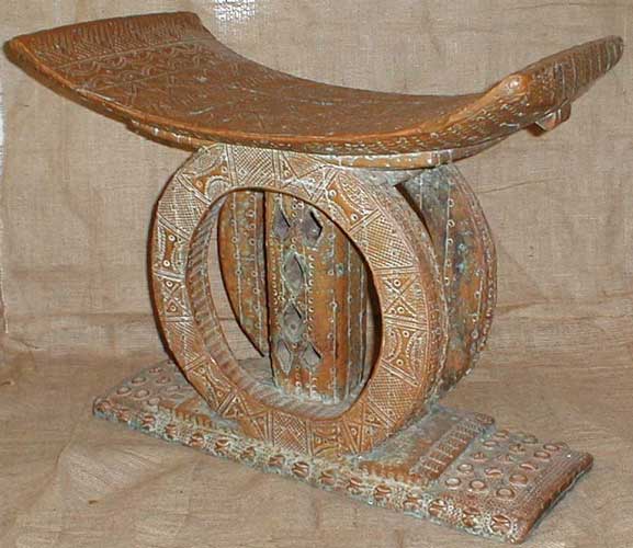 Ashanti King's Stool Left Angle