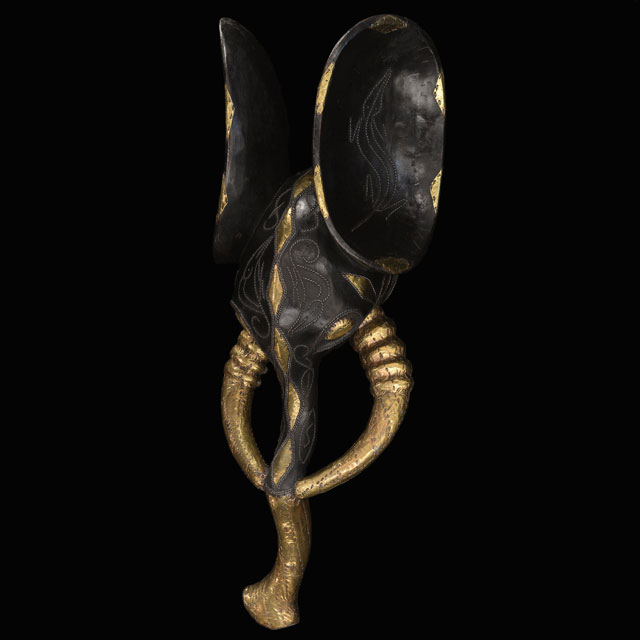 African Babanki Elephant Mask 13 Left Angle
