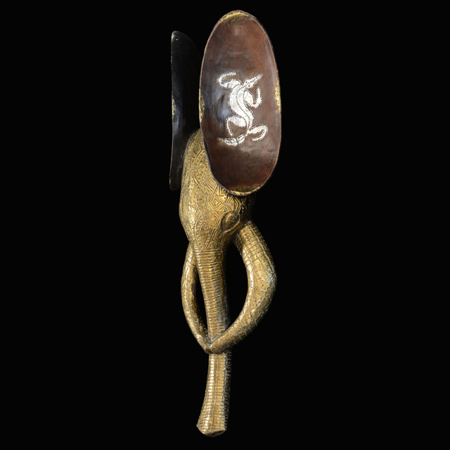 African Babanki Elephant Mask 17 Left Angle
