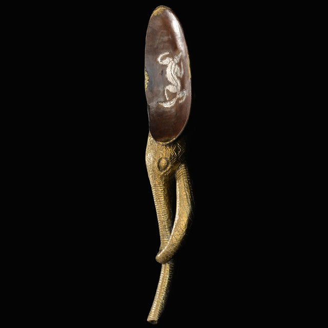 African Babanki Elephant Mask 17 left side