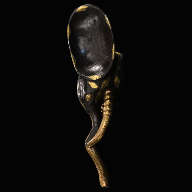 African Babanki Elephant Mask 13 left side