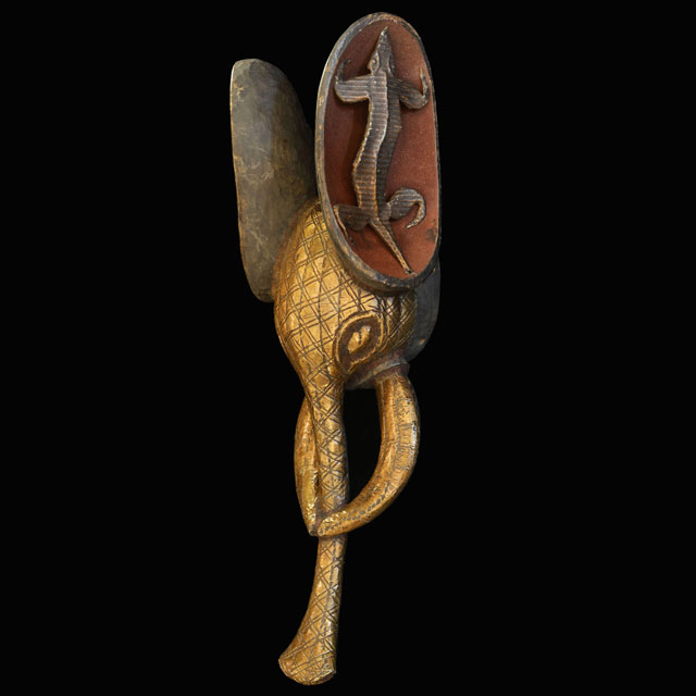 African Babanki Elephant Mask 8 Left Angle