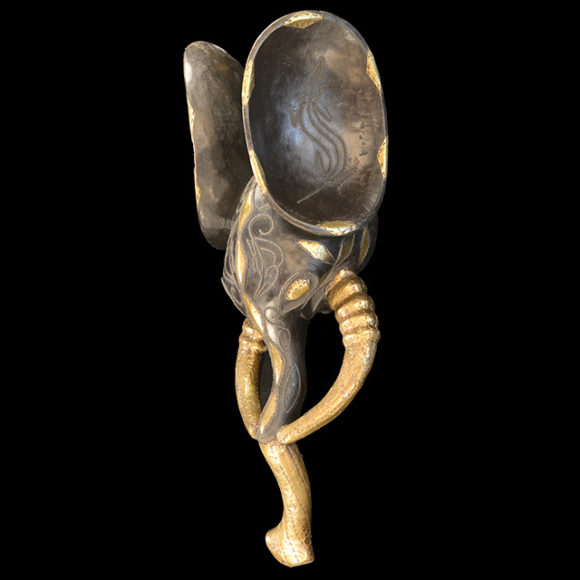 African Babanki Elephant Mask 13 Left Angle