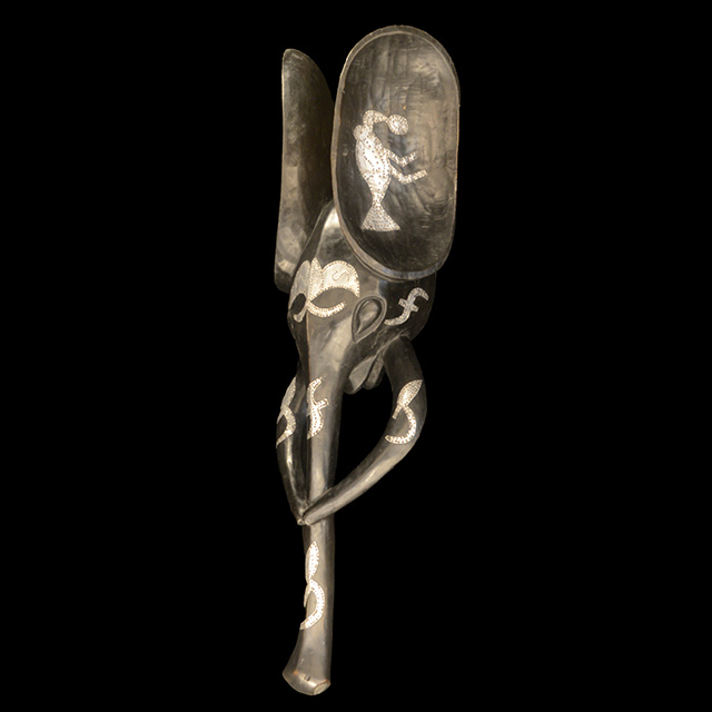 African Babanki elephant mask 25 Left Angle