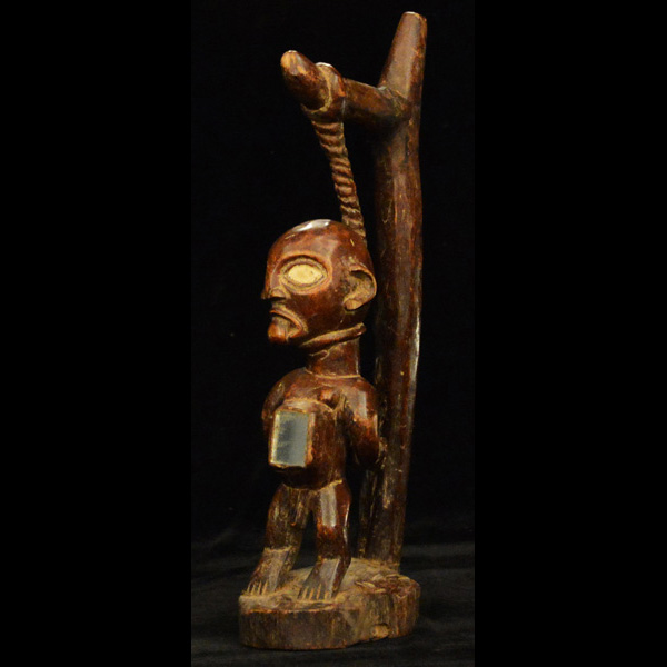 African Bakongo hanging man fetish 5 Left Angle
