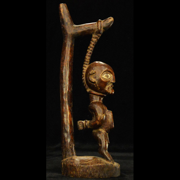 African Bakongo hanging man fetish 5 Right Side