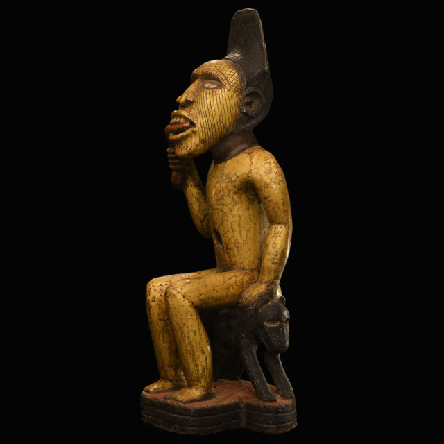 African Bakongo Statue 26 Left Angle