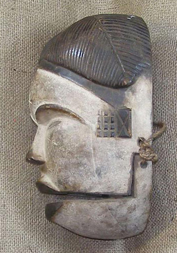 African Bakongo Mask 5 left side