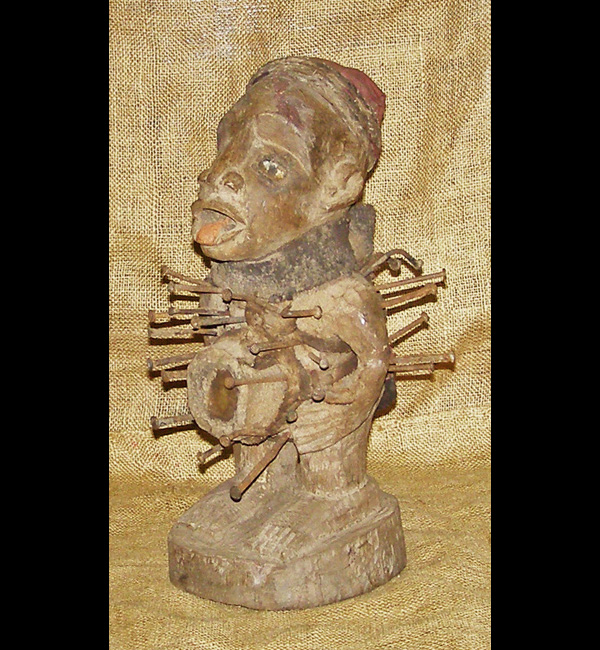 African Bakongo Nail Fetish 2 Left Angle