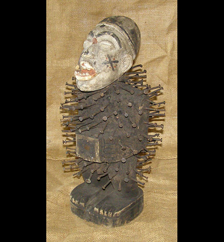 African Bakongo Nail Fetish 3 Left Angle