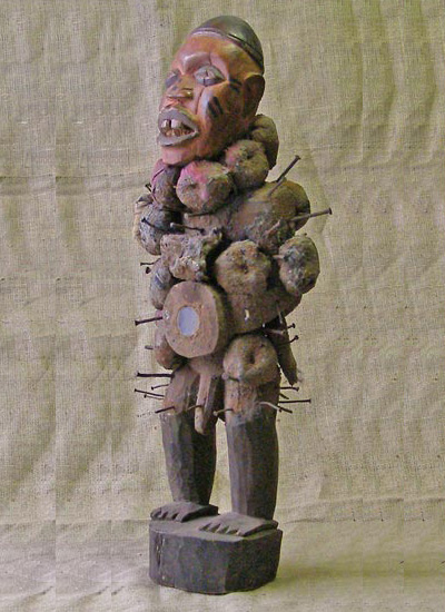 African Bakongo Nail Fetish 4 Left Angle
