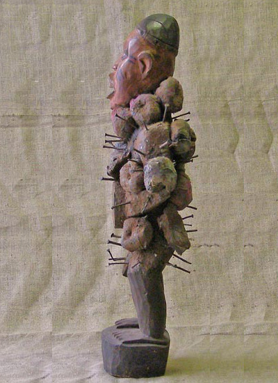 African Bakongo Nail Fetish 4 left side