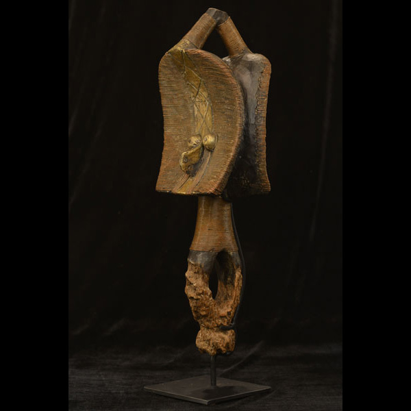 Bakota Reliquary Guardian on Stand 14 Left Angle