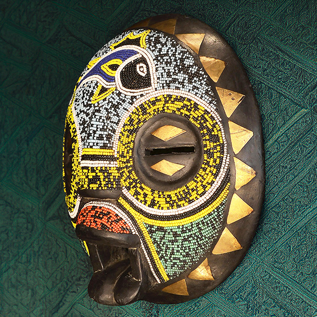 African Baluba mask 58 Left Angle