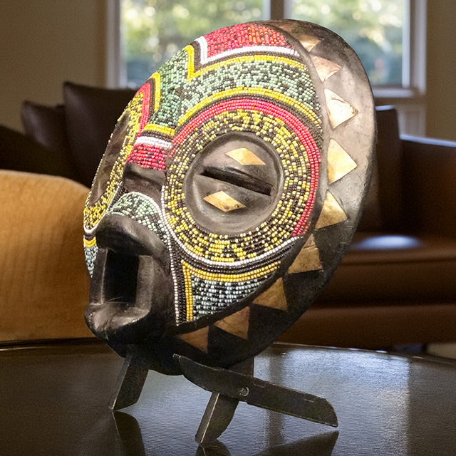 African Baluba mask Left Angle