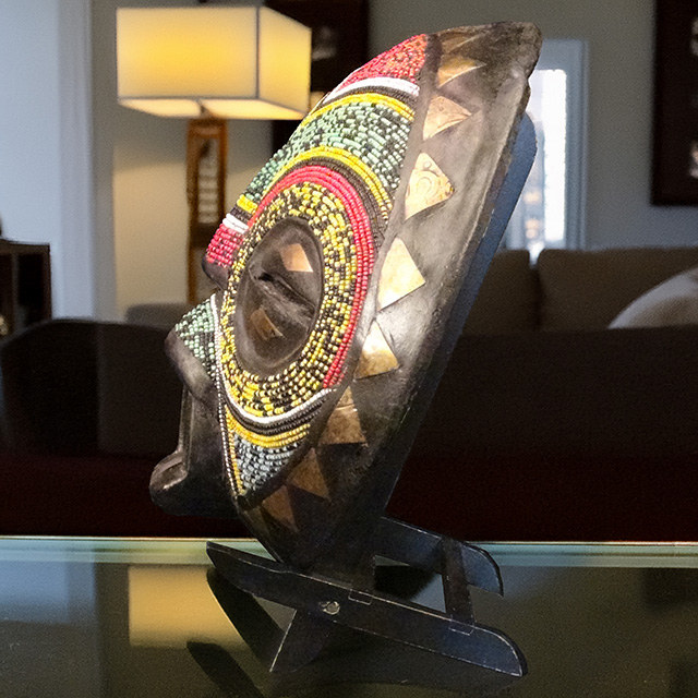African Baluba mask left side