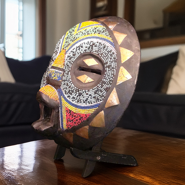 African Baluba mask Left Angle