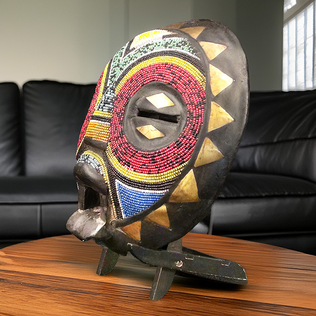 African Baluba mask Left Angle