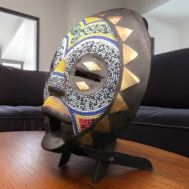 African Baluba mask Left Angle