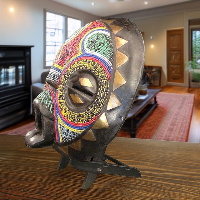 African Baluba mask Left Angle