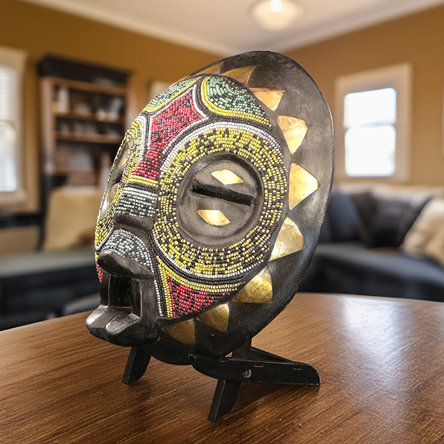 African Baluba mask Left Angle