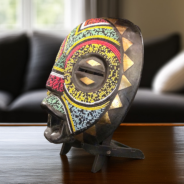 African Baluba mask Left Angle