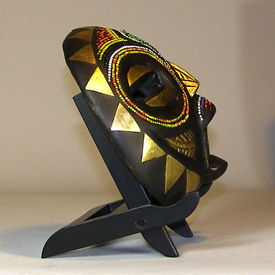 African Baluba mask left side