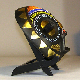 African Baluba mask left side