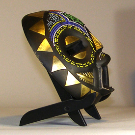 African Baluba mask left side