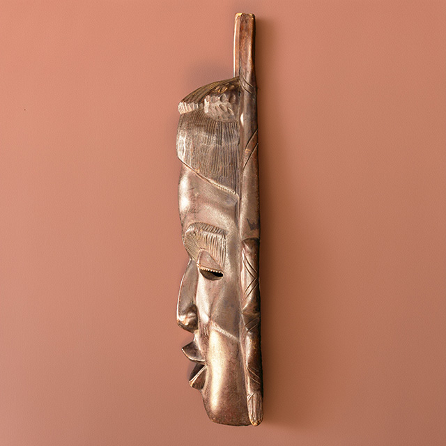 African Bambara Mandinka mask 33 left side