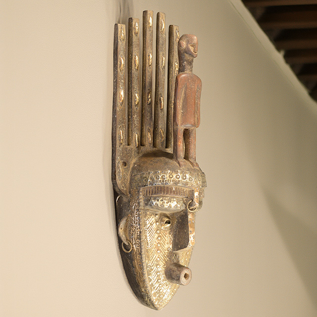 Bambara mask 43 Right Angle - Click for a more detailed view of this African mask. African Bambara mask 43