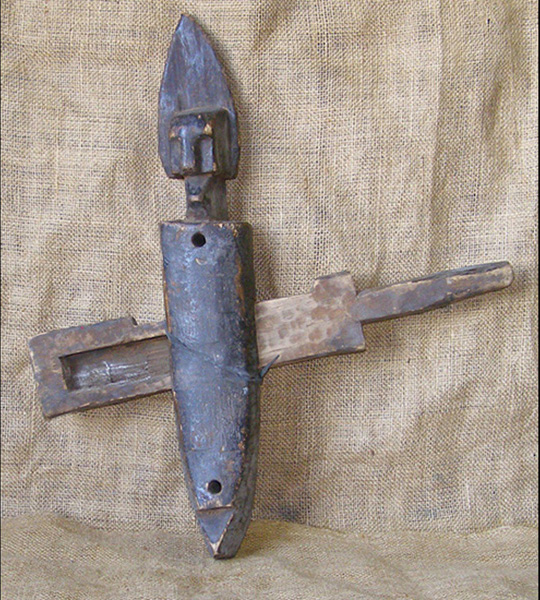 African Bambara Door Lock 2 front