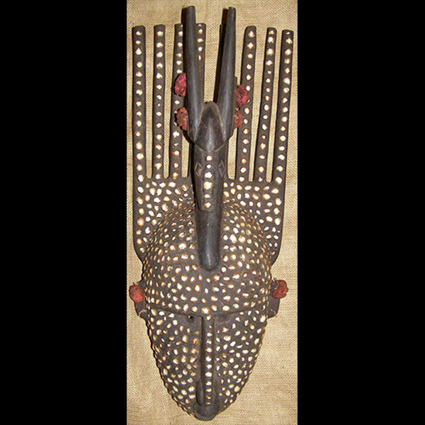 African Bambara Mask 10 front