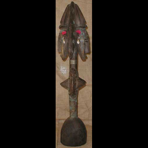 Bambara Twins Statuette Left Angle
