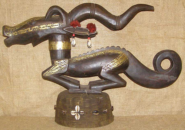 African Bambara Male Chiwara Headdress front