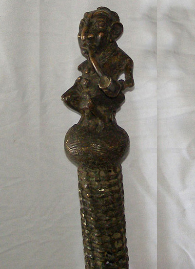 Bamileke Walking Stick 1 Left Angle