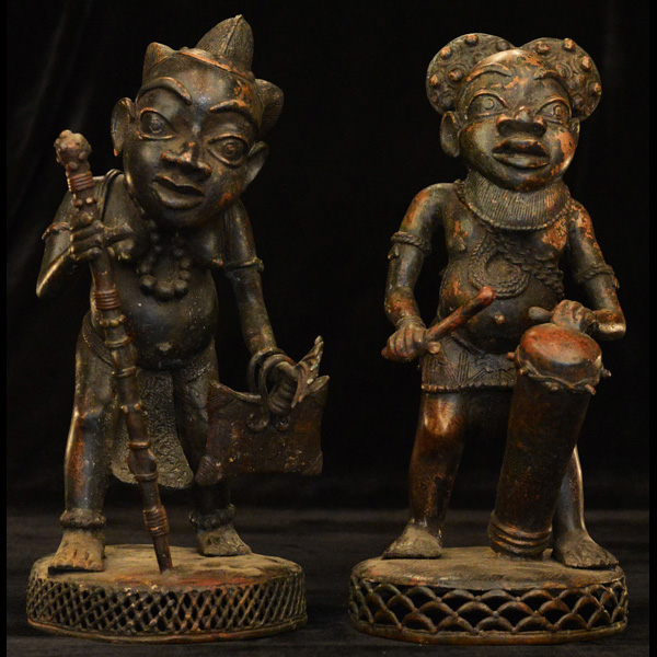Bamum Bronze Couple  front