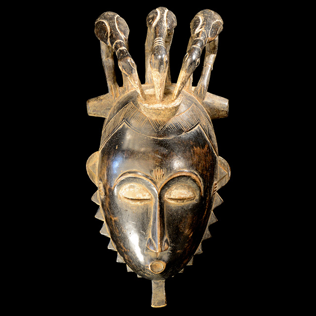 African baule mask