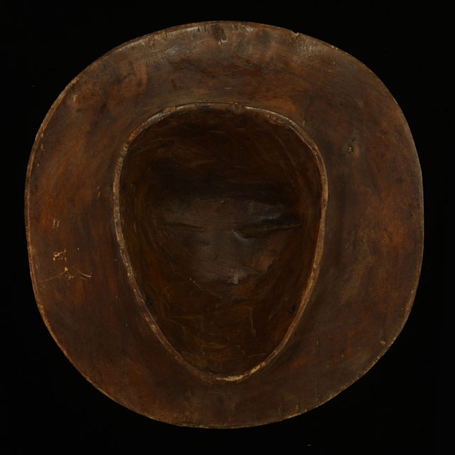 African Baule moon mask 112 back