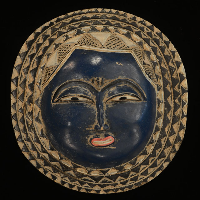 African Baule moon mask 112