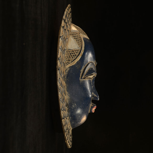 African Baule moon mask 112 Right Side