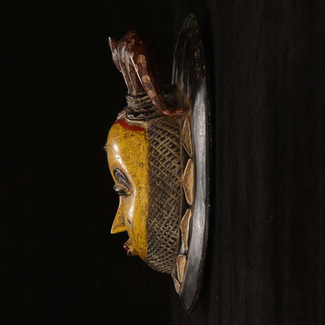 African Baule moon mask 113 left side