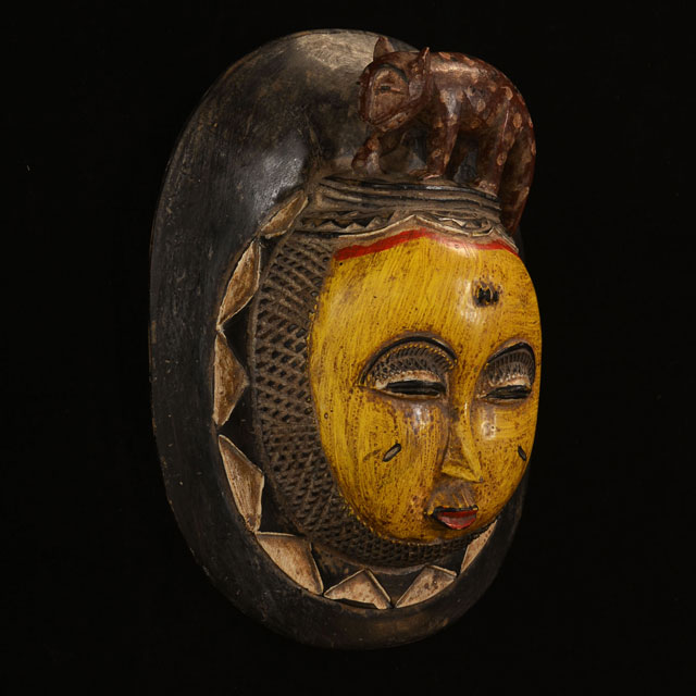 African Baule moon mask 113