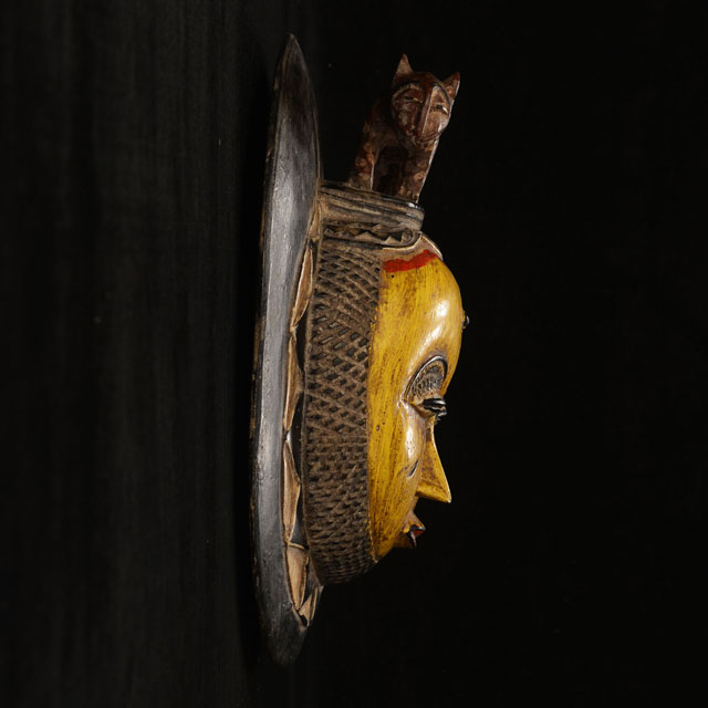 African Baule moon mask 113 Right Side