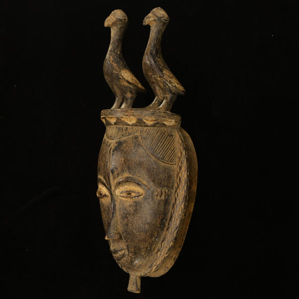 African Baule mask 109 Left Angle