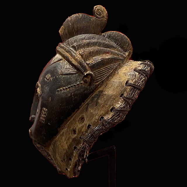 African Baule Mask 123 on stand