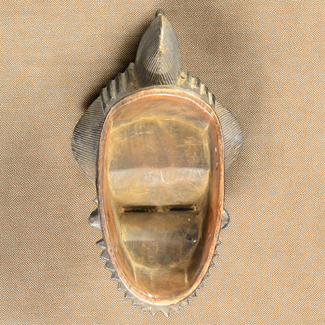 African Baule mask 129 back