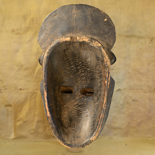 African Baule mask 141 back
