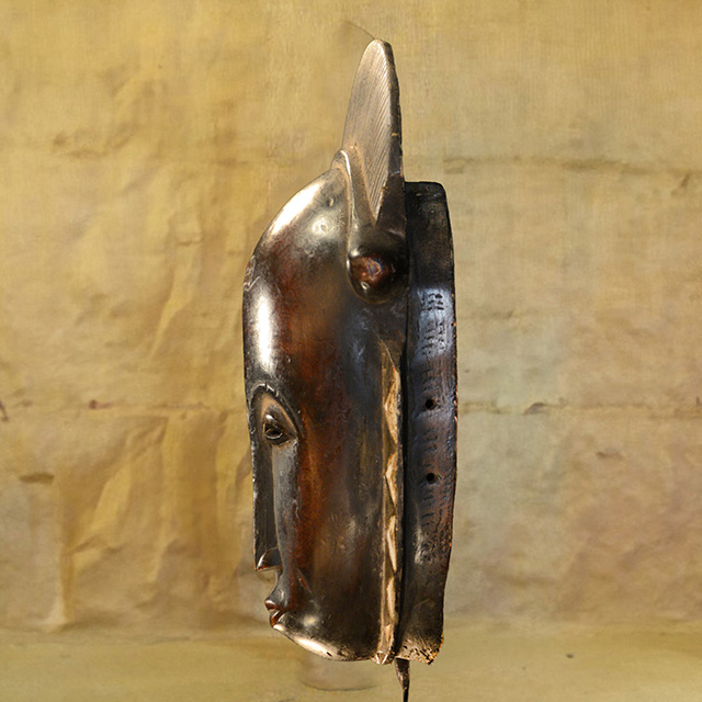 African Baule mask 141 left side
