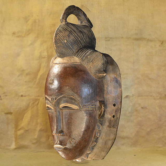 African Baule mask 143 Left Angle